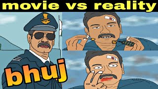 bhuj movie v/s reality ll ajay devgan ll 2d animation ll animated snap rk