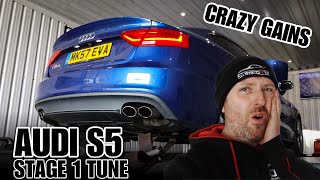 AUDI S5 STAGE 1 TUNE MAKES CRAZY POWER GAINS 😯