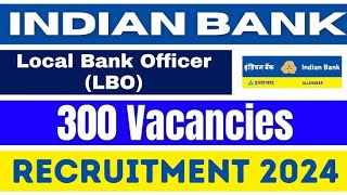 Indian Bank LBO Online Form 2024 Kaise Bhare ✅ How to Fill Indian Bank Local Bank Officer Form 2024