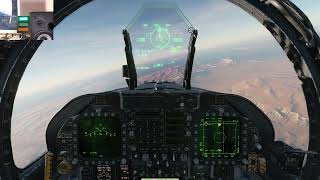 DCS F-18 Lock/Shoot indicator in game test