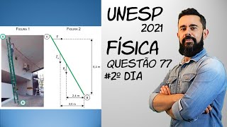 Primeira Fase Unesp 2021 | Segundo dia | Questão 77 - Estática (Momento)