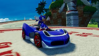 Sonic & All-Stars Racing Transformed (PS3) Sonic Racing In Ocean View (Expert)