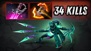 Phantom Assassin 10Mins Battle Fury 34Kills Khanda One Shot Burst Damage Dota 2