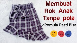 Cara Membuat Rok Anak Tanpa Pola Usia 1-2 Tahun,Diy Children's Clothing Tutorials