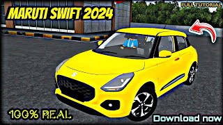 Maruti Swift 2024 mod for bussid // Swift 2024 mod for bus simulator Indonesia