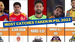 Most Catches Taken In PSL 2023 | PSL 2023 Best To Worst Data Comparison | Data Genius