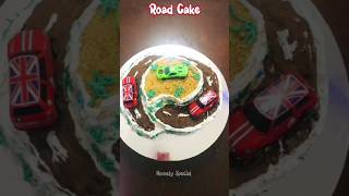 Road Cake 😋 #cake #cakedecorating #roadcake #ytshorts #shorts