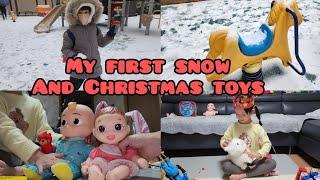 Dance at grandma's house/ My first snow  / Танец у бабушки /первый снег #снег #snow #dance #눈 #vlog