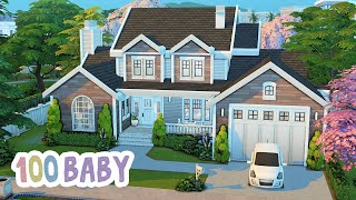 100 baby Challenge House || The Sims 4: Speed Build