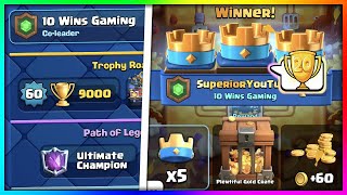 I completed Clash Royale... | Reaching 9000 Trophies in Clash Royale (best deck)