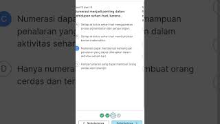 Jawaban Post Test || Penerapan Numerasi di Kehidupan Sehari-hari