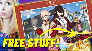 ✨ FREE Stuff TODAY! Leila Reacts Genshin Impact x McDonald's ✨ Genshin Impact