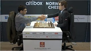 MAGNUS CARLSEN VS VISWANATHAN ANAND | BLITZ CHESS 2017 - NORWAY CHESS 2017 [HD]