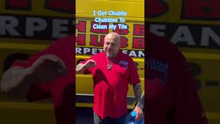 Puyallup Business Uses Chubby To Clean Tile. #carpetcleaningnearme  #shorts #tilecleaning #cleaning