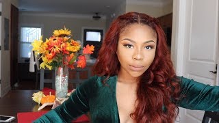 STYLING MY HAIR AFTER BOILING IT! SERVING FALL LOOKS