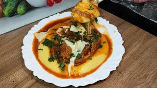 COMO FAZER POLENTA CREMOSA COM CARNE SIMPLES E RÁPIDO