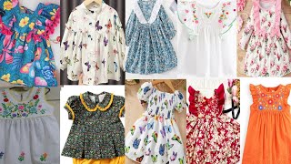 Baby girl summer frock designs ideas|| unique frock designs Eid wear 2023||baby girl frock design