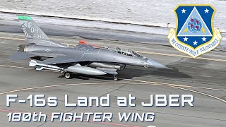 180th Fighter Wing Lands for Arctic Edge 2022