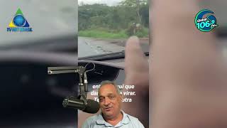 Risco de acidentes quando saem da BR-381 e entram na Serra do Egito, em João Monlevade.