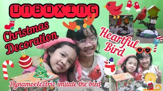 🌲Unboxing Christmas Decoration🌲 | Heartful Bird | Dynamoelectric imitate the bird