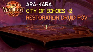 Ara-Kara City of Echoes Mythic +2 - Resto Druid PoV