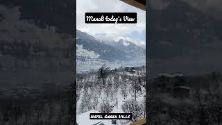 Manali Snowfall 2023 | Full Of Snow | View From Balcony | Manali Heavy Snowfall 2023 #manalisnowfall