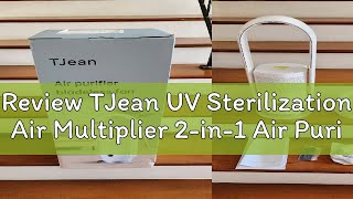 Review TJean UV Sterilization Air Multiplier 2-in-1 Air Purifier Fan Bladeless Fan  HEPA-13