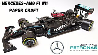 How to make F1 car Mercedes-AMG W11 from Paper | Lewis Hamilton