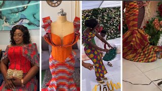 Classy and Stylish Traditional kente Dresses for African Bride