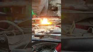 Motorcycle frame welding #shorts #viralshorts #ytshorts