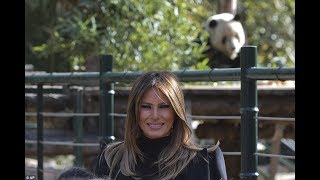 First lady Melania plays tourist as Trump departs Beijing