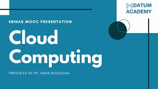 CLOUD COMPUTING MOOC PRESENTATION || DATUM ACADEMY