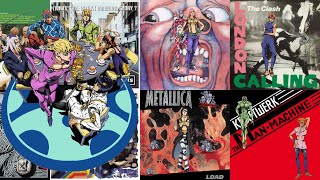 Jojo Characters into the Album Cover of their References (Part 5: Golden Wind)