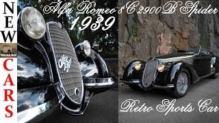 Retro Car 1939 Alfa Romeo 8C 2900B Spider | Retro Sports Car