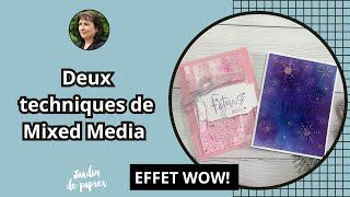 Soyez créative avec ces deux techniques de Mixed Media - Stampin' Up!