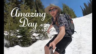 Climb to Epic Mountain Top! Rad Splitboarding & Dirt Biking Adventure!