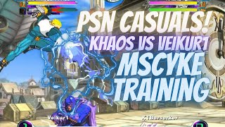 MvC2 - PSN Casuals - Khaos vs Veikur1 (MSCyke Practice) 04/21/24