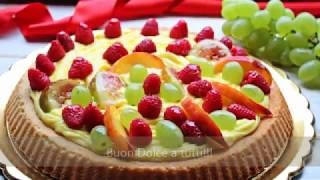 Crostata di frutta con marmellata e crema