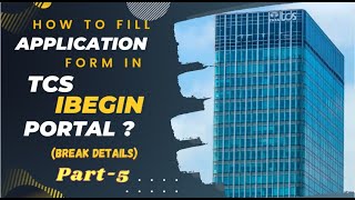 How to fill application form in tcs ibegin |part 5 | Declaration details