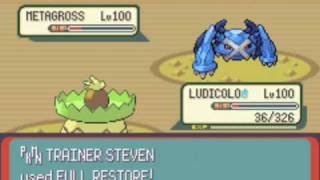 Pokemon Emerald ++ Battle vs Pkmn Trainer Steven