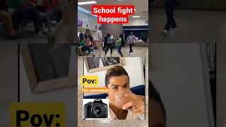 ronaldo drinking while videoing school fight 🤣