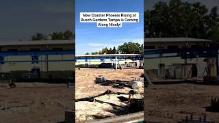 New Coaster At Busch Gardens - Phoenix Rising Progress! 🎢 🏗️🎢 #rollercoaster #buschgardens #shorts