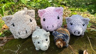 Meet Macon Bacon! Amigurumi No Sew Pig Pattern & Market Makes!