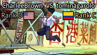 Street Fighter III: 3rd Strike: CharleeBrown (US, Rank D)  vs tominagarolo (CO, Rank C)