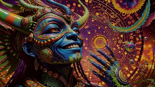 Progressive Psytrance - Electric Samurai / Hallucinations mix 2024 (AI Psychedelic Graphic Visuals)