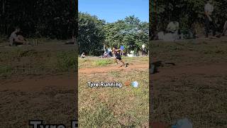 TYRE RUNNING💨#ytshorts#shorts#motivation#desi#tyre#running#sprint#athlete#sports#trending#viral#yt