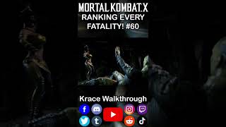 Ranking Every Fatality 60 -Mortal Kombat X #gaming #shorts #fyp #masterpiece