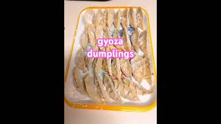 I made gyoza-dumplings #asmr  #japanfood  #japanslife  #shortsvideo