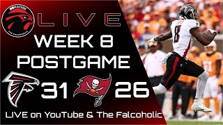 Falcons vs Bucs Week 8 postgame show: Atlanta flirts with disaster