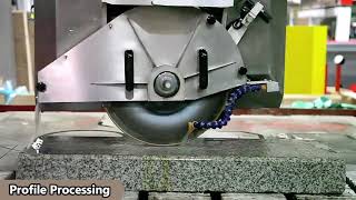 Hualong Machinery HKNC-500 Tiles and Marbles CNC Bridge Saw 5 Axis Granite Cutting Machine Stone